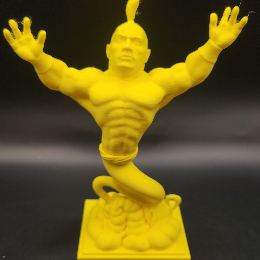 The Rock As The Yellow Genie Aladdin